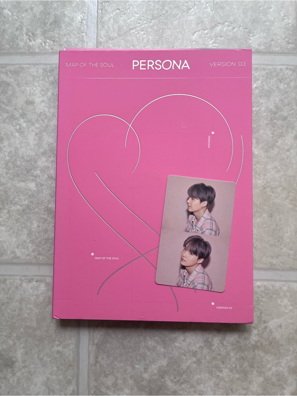 BTS Persona Version 3 Album Suga Photocard